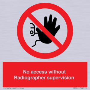 PA10641: No access without Radiographer supervision