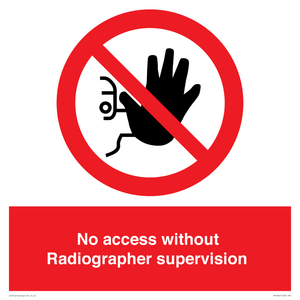 PA10641: No access without Radiographer supervision