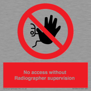 PA10641: No access without Radiographer supervision