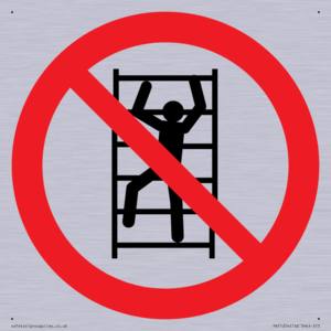 PA11254: P009 Prohibition: No climbing
