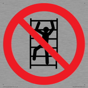 PA11254: P009 Prohibition: No climbing