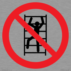 PA11254: P009 Prohibition: No climbing