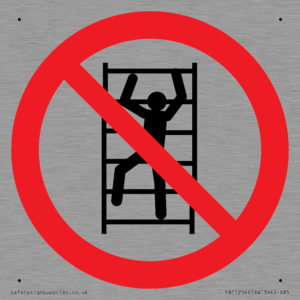 PA11254: P009 Prohibition: No climbing