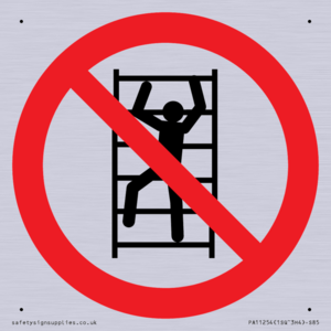 PA11254: P009 Prohibition: No climbing