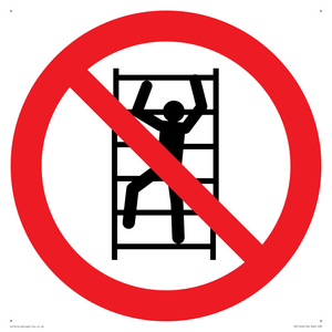 PA11254: P009 Prohibition: No climbing