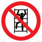 PA11254: P009 Prohibition: No climbing