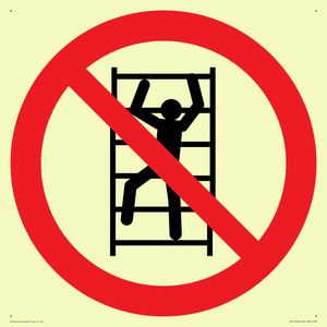 PA11254: P009 Prohibition: No climbing