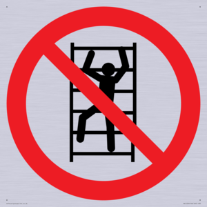 PA11254: P009 Prohibition: No climbing