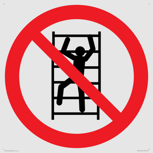 PA11254: P009 Prohibition: No climbing