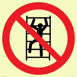 PA11254: P009 Prohibition: No climbing