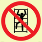 PA11254: P009 Prohibition: No climbing