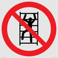 PA11254: P009 Prohibition: No climbing