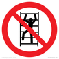 PA11254: P009 Prohibition: No climbing