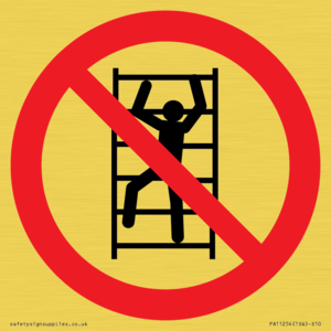 PA11254: P009 Prohibition: No climbing