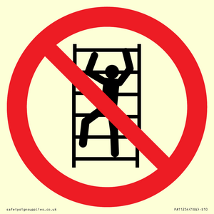 PA11254: P009 Prohibition: No climbing