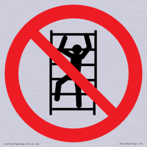 PA11254: P009 Prohibition: No climbing