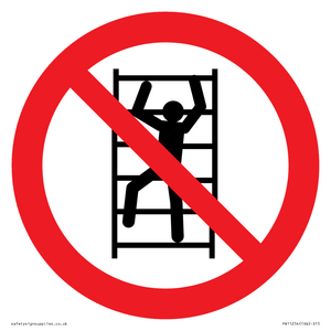 PA11254: P009 Prohibition: No climbing