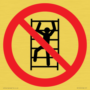 PA11254: P009 Prohibition: No climbing
