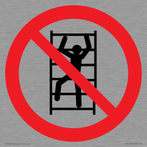 PA11254: P009 Prohibition: No climbing