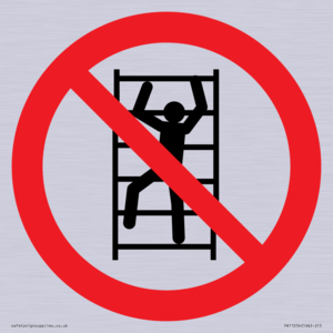 PA11254: P009 Prohibition: No climbing