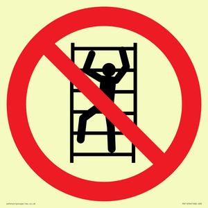 PA11254: P009 Prohibition: No climbing