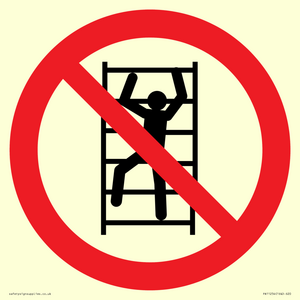 PA11254: P009 Prohibition: No climbing