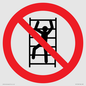 PA11254: P009 Prohibition: No climbing