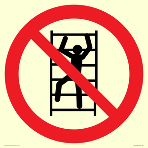 PA11254: P009 Prohibition: No climbing