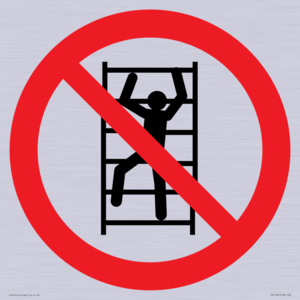 PA11254: P009 Prohibition: No climbing