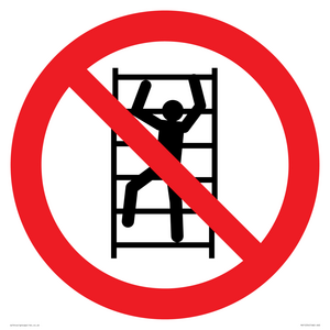 PA11254: P009 Prohibition: No climbing