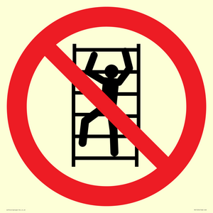 PA11254: P009 Prohibition: No climbing