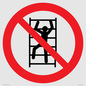 PA11254: P009 Prohibition: No climbing