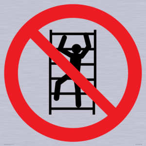PA11254: P009 Prohibition: No climbing
