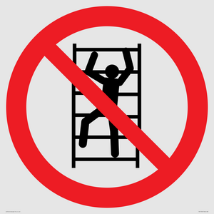 PA11254: P009 Prohibition: No climbing