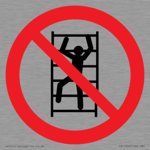 PA11254: P009 Prohibition: No climbing