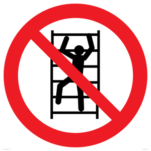 PA11254: P009 Prohibition: No climbing