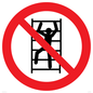 PA11254: P009 Prohibition: No climbing