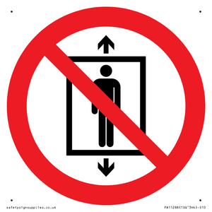PA11288:  P027 Prohibition: Do not use this lift for people