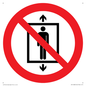 PA11288:  P027 Prohibition: Do not use this lift for people