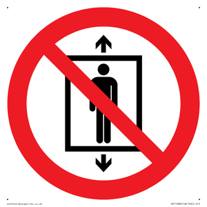PA11288:  P027 Prohibition: Do not use this lift for people