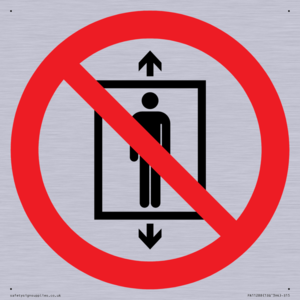 PA11288:  P027 Prohibition: Do not use this lift for people