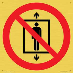 PA11288:  P027 Prohibition: Do not use this lift for people