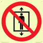 PA11288:  P027 Prohibition: Do not use this lift for people