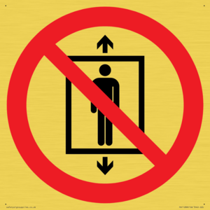 PA11288:  P027 Prohibition: Do not use this lift for people