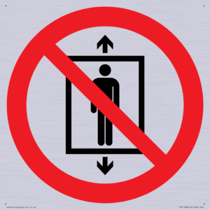 PA11288:  P027 Prohibition: Do not use this lift for people