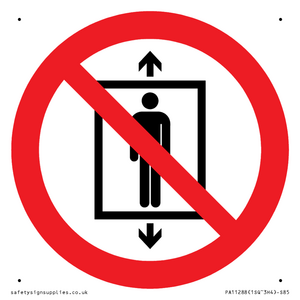 PA11288:  P027 Prohibition: Do not use this lift for people