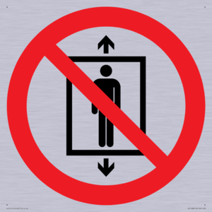 PA11288:  P027 Prohibition: Do not use this lift for people