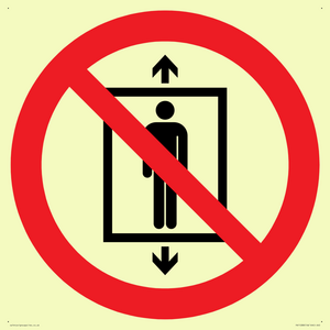 PA11288:  P027 Prohibition: Do not use this lift for people