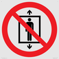 PA11288:  P027 Prohibition: Do not use this lift for people