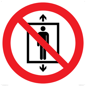 PA11288:  P027 Prohibition: Do not use this lift for people